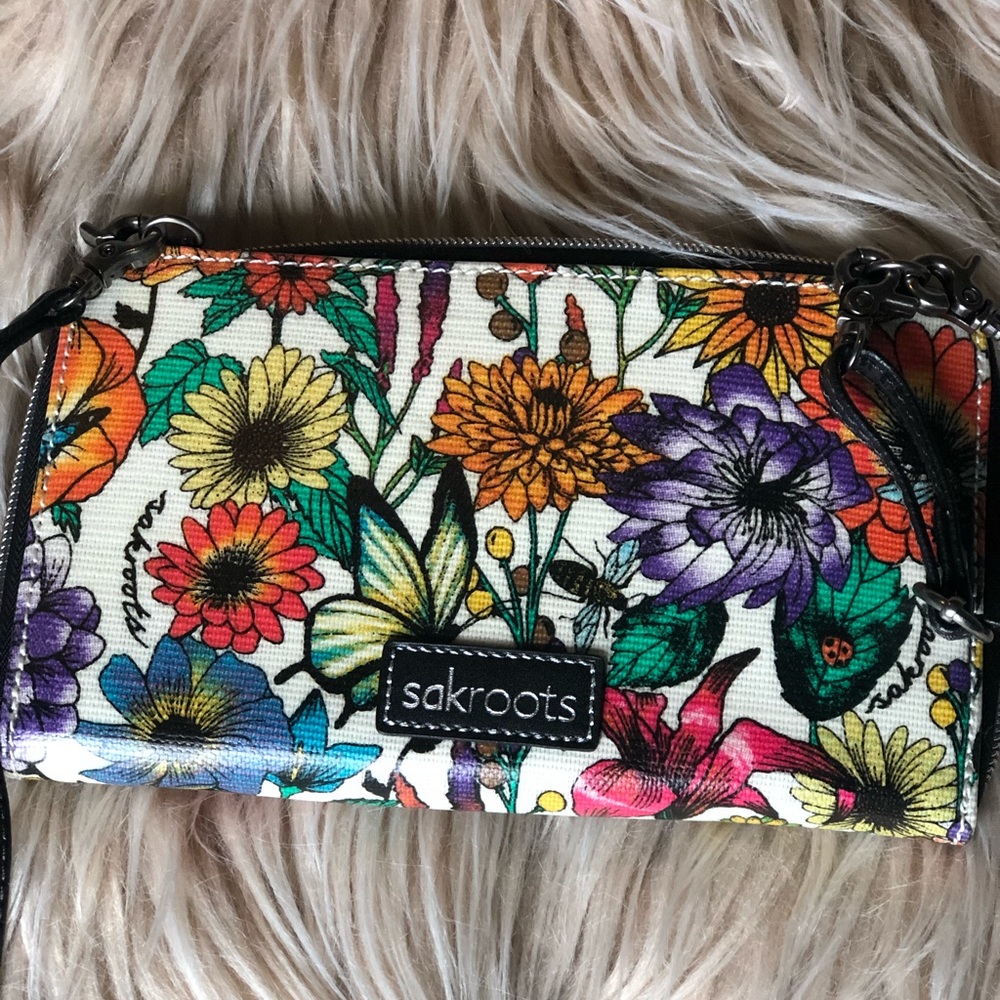 Sakroots Cell Phone Crossbody Wallet